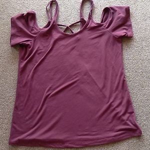 Bitter sweet cold shoulder top